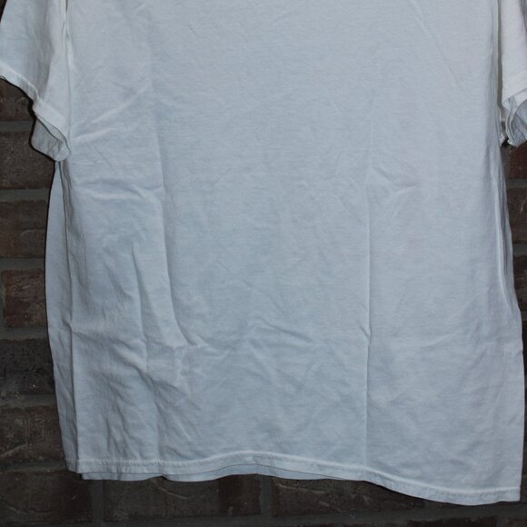 Budweiser Junk Food T-Shirt Size L Large White Tees Distressed Retro Logo NWT - Picture 4 of 5
